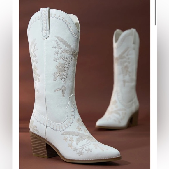 Altar'd State Shoes - New Altar’d State Ella Embroidered Western Boots